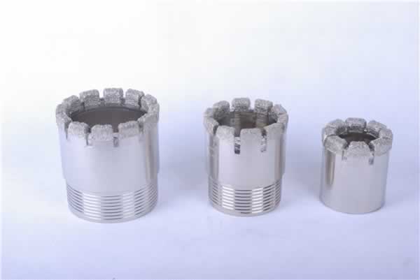 Electroplated kim cương Drill Bit và Reaming Shell